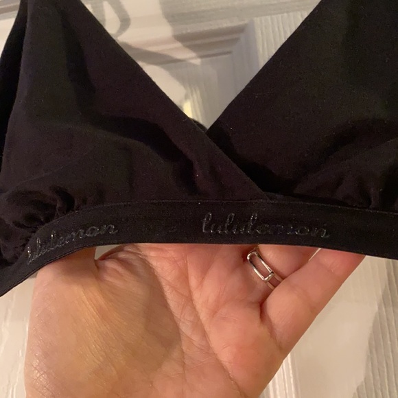 Nwot - lululemon black bralette. Fune back detail in straps (runs small) - Picture 2 of 5